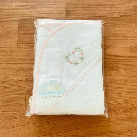 Toalha Dupla com Capuz - Coração Florido - comprar online