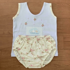 Conjunto camiseta e tapa fralda