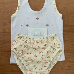 Conjunto camiseta e tapa fralda