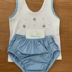 Conjunto camiseta e tapa fralda