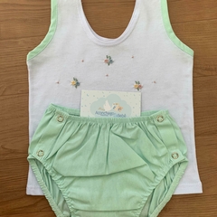 Conjunto camiseta e tapa fralda