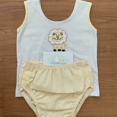 Conjunto camiseta e tapa fralda