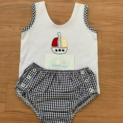 Conjunto camiseta e tapa fralda