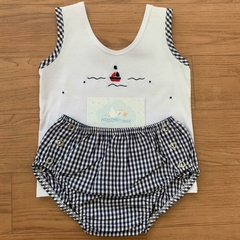 Conjunto camiseta e tapa fralda