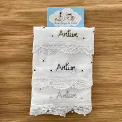Kit 3 Pano de Boca Renascença Personalizada