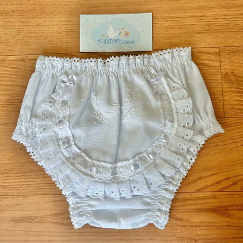 Calcinha Bunda Rica - Floral Branco