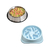 Comedouro Azul Labirinto + Pote Inox Agua Cães Kit Ansiosos