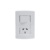 Llave De Luz Armada Binorma Sica Life Punto y Toma | Blanco