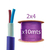 Cable Subterraneo 2x4 Kalop Normalizado Iram X10 Mts