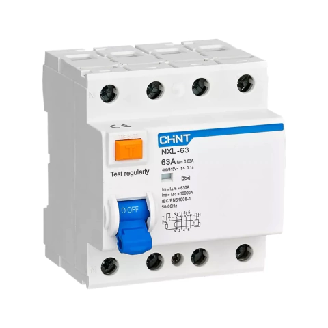 Disyuntor Diferencial 4x25 A Chint 30ma 6ka Clase Ac