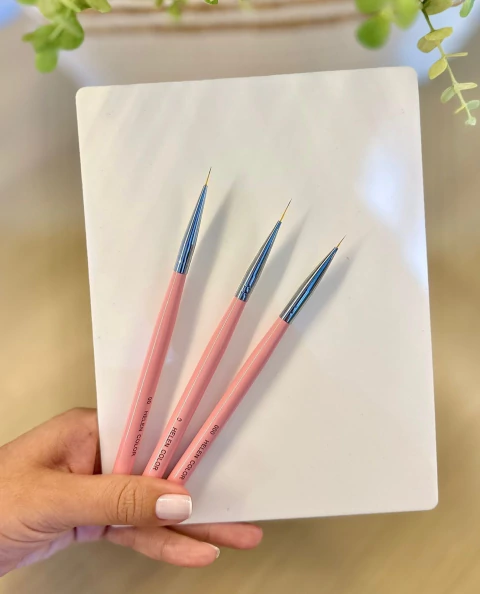 PINCEL EXTRA FINO Kit 3 Tamanhos 0 / 00 / 000