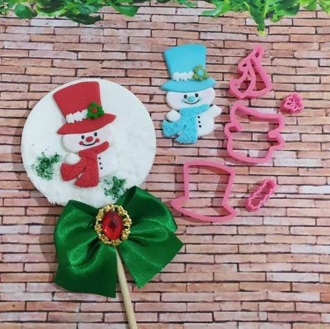 C26 CORTADORES BONECO DE NEVE 5,5CM 012