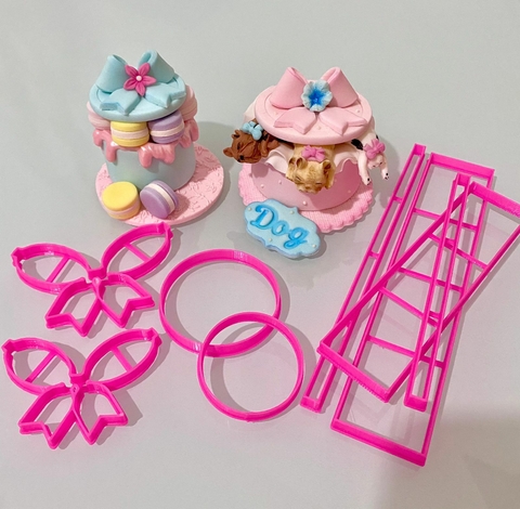 C287 KIT CAIXINHA PÃO DE MEL MÉDIA E PEQUENA 15CM
