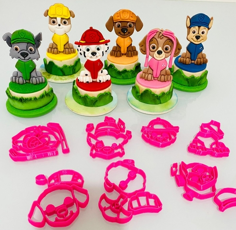 C310 KIT PATRULHA CANINA 6 PERSONAGENS 7CM