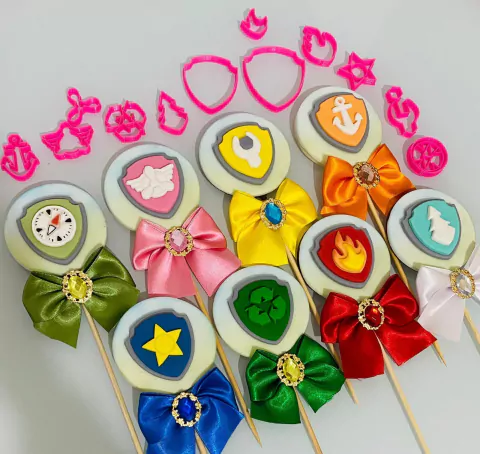 C278 KIT ESCUDOS PATRULHA CANINA 5CM