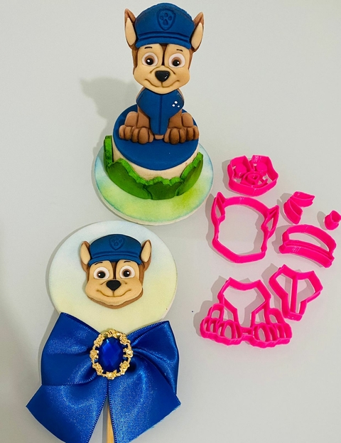 C268 CACHORRO AZUL 7CM