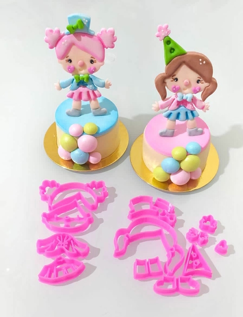 C357 KIT MENINAS DO CIRCO 7CM 0016
