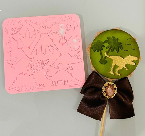 P02 MARCADOR DINOSSAURO PLACA 3,5CM E 4,5CM 0023 008