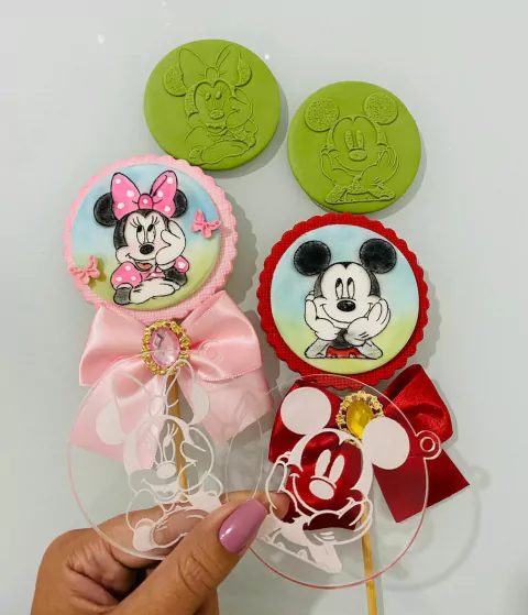 TR03 KIT MARCADOR MICKEY E MINNIE 7CM 0020