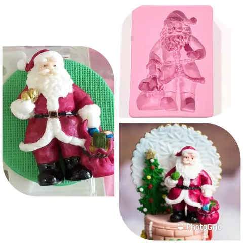 MS113 PAPAI NOEL COM SACO DE PRESENTE 8CM 0018