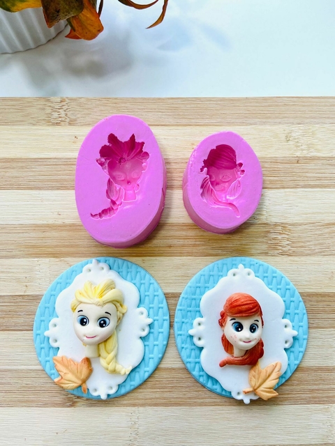 MS152 KIT CABEÇAS ANA E ELSA FROZEN 5CM 0016