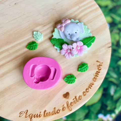 MS434 MOLDE CABEÇA ELEFANTE BABY 0011