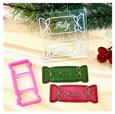 1TQ20 BALA FELIZ NATAL CORTADOR 8X8CM 0015