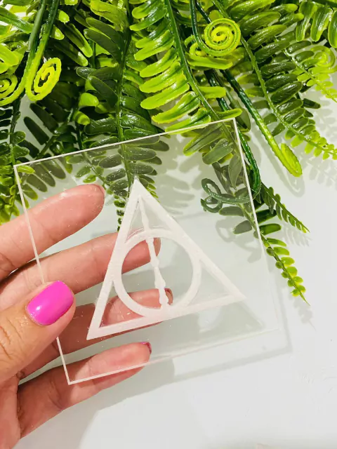 TQ109 MARCADOR TRIÂNGULO HARRY POTTER 8X8CM