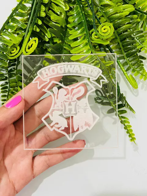 TQ103 MARCADOR BRASÃO HARRY POTTER 8X8CM