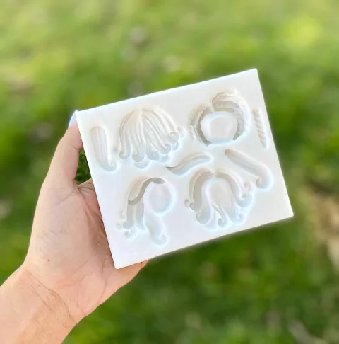 MS854 MOLDE DE SILICONE CABELOS UNIVERSAL