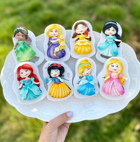 MS912 KIT MOLDE DE SILICONE PRINCESAS DA DISNEY 00200