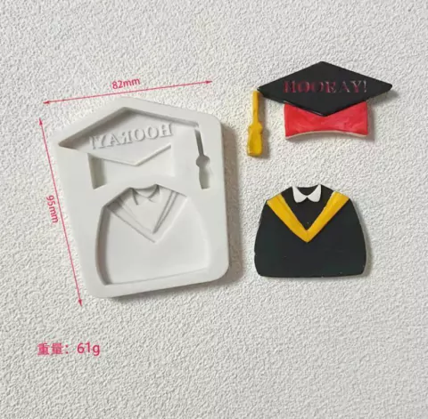 MS977 MOLDE DE SILICONE ROUPA DE FORMATURA ESCOLAR 0014