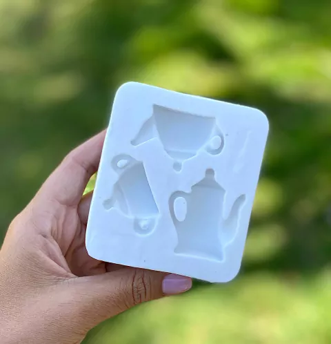 MS996 MOLDE DE SILICONE BULE DE CHÁ ALICE