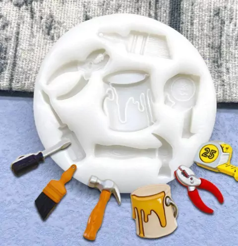 MS999 MOLDE DE SILICONE TINTAS E FERRAMENTAS