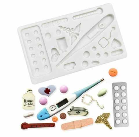 MS1035 MOLDE DE SILICONE ENFERMAGEM MÉDICA DOUTORA 0022