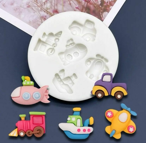 MS1075 MOLDE DE SILICONE CARRINHOS DE BRINQUEDO 0014