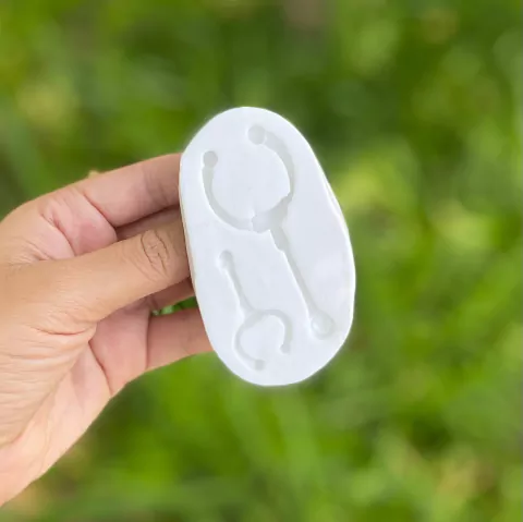 MS1086 MOLDE DE SILICONE ESTETOSCOPIO DE MEDICINA 0013