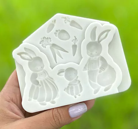 MS1107 MOLDE DE SILICONE PÁSCOA FAMÍLIA 0019