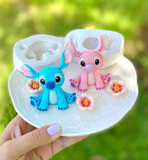MS1128 MOLDE DE SILICONE LILO & STITCH 7,5Cm 0045