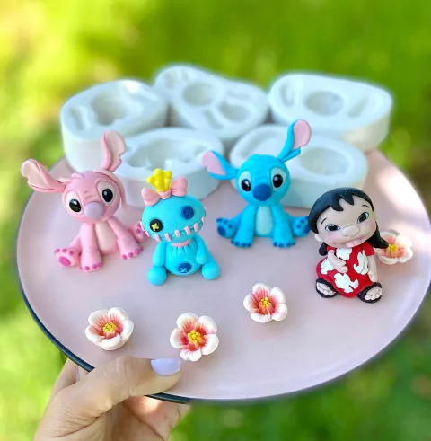 MS1126 MOLDE DE SILICONE KIT LILO & STITCH 00118