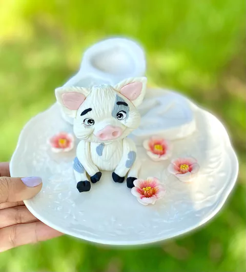 MS1134 MOLDE DE SILICONE PORCO DA MOANA