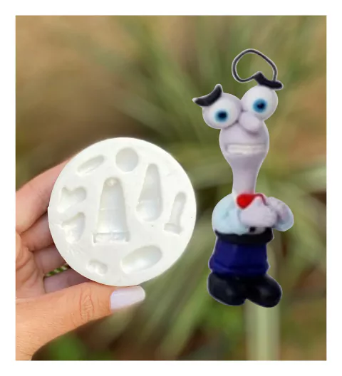 MS1199 MOLDE DE SILICONE DIVERTIDAMENTE MEDO 6,5CM 0014