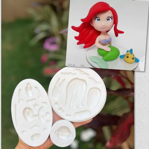 MS1210 PEQUENA SEREIA MOCINHA FUNDO DO MAR 7CM 0056