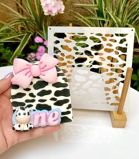 ST11 STENCIL MANCHAS DE VACA 14X14 005.50