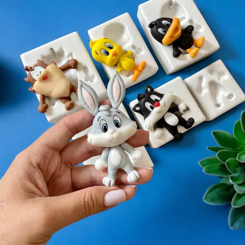 MS1247 KIT MOLDES LOONEY TUNES 6,7CM CADA PEÇA 00116