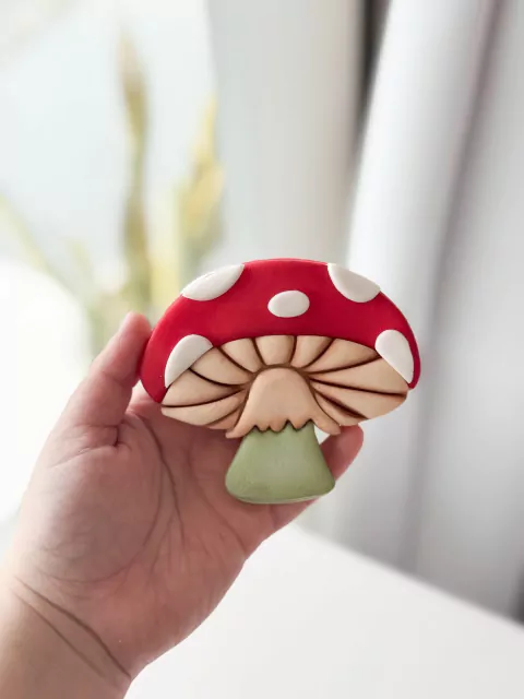 C542 COGUMELO GRANDE JARDIM FADAS 7CM 0016