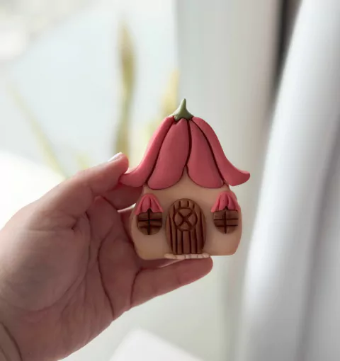 C543 CASA DE COGUMELO JARDIM FADAS 7,5CM 0019