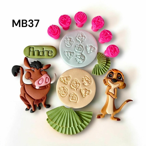MB37 KIT REI LEÃO DE MARCADOR CARIMBO BRIGADEIRO - buy online