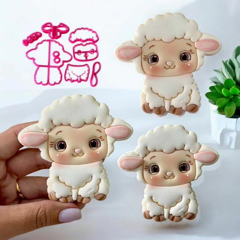 C612 OVELHINHA PÁSCOA CRISTÃ 8CM 0020