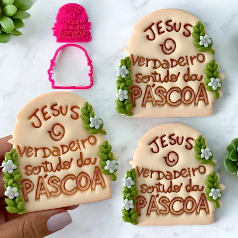 M61 MARCADOR JESUS O VERDADEIRO SENTIDO DA PÁSCOA 7,5CM 0016